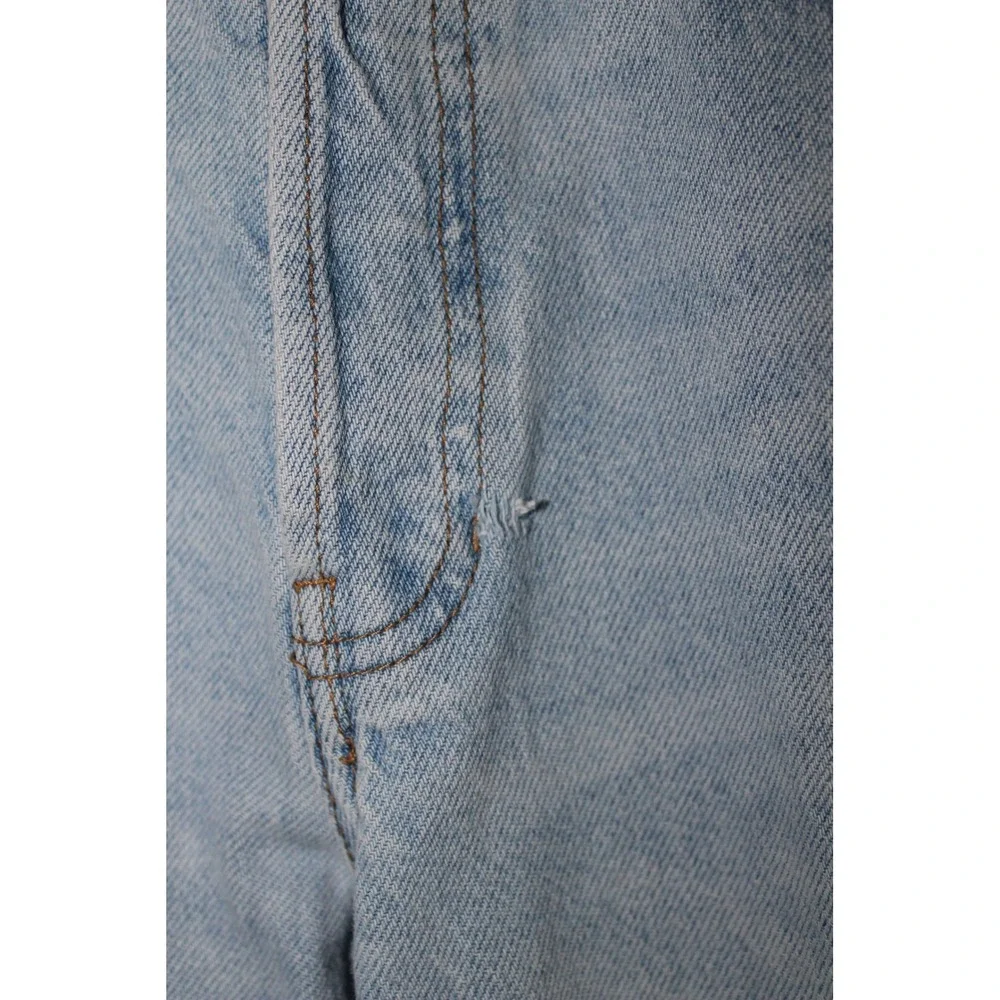PacSun Two Tone Baggy Jeans High Waisted Wide Leg Blue Denim Womens 24